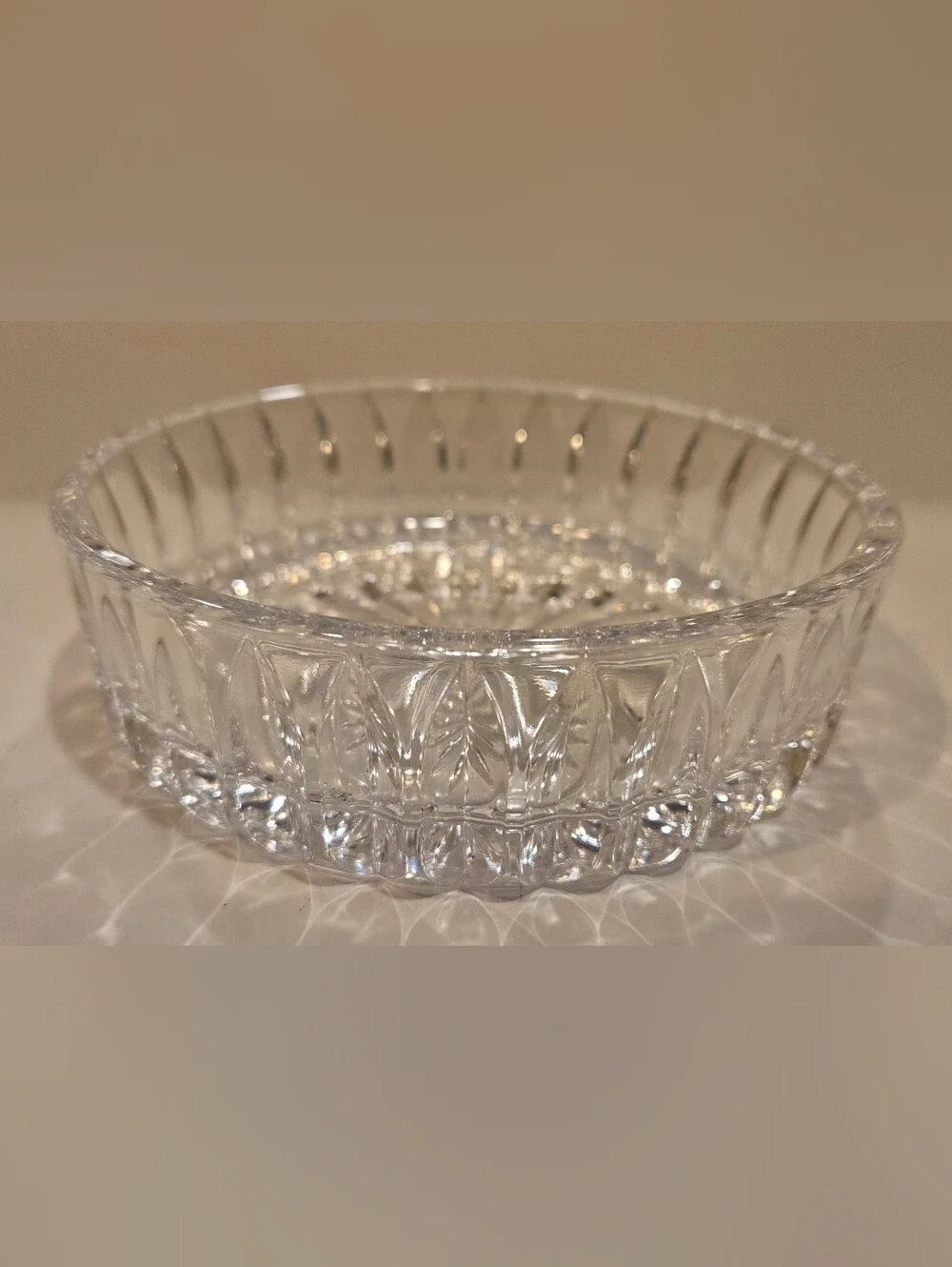 Vintage Savoir Vivre Clear Crystal Candy Dish Elegant Home Dining Accent